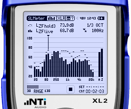 Tela do XL2 – RTA – Analisador de Tempo Real