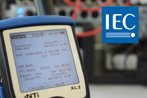 Sound level meter calibration according to IEC61672-3:2013 is now available for the XL2.