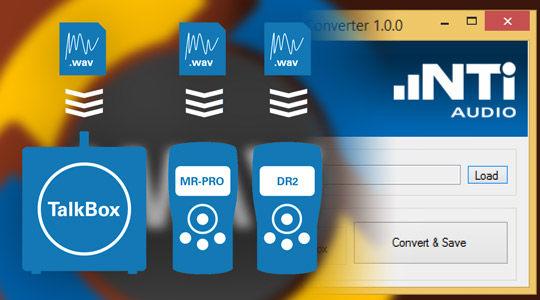 Wave File Converter Software für MR-PRO, DR2 und TalkBox