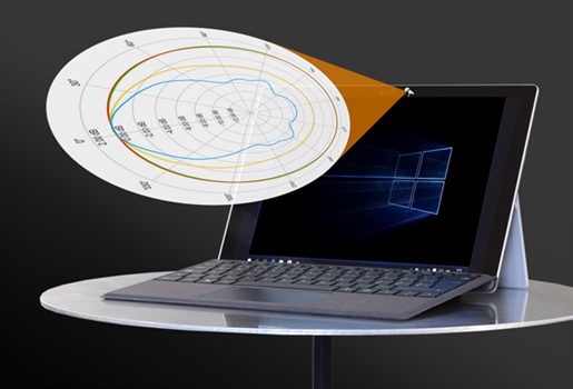 ポータブル機器のマイク指向性測定