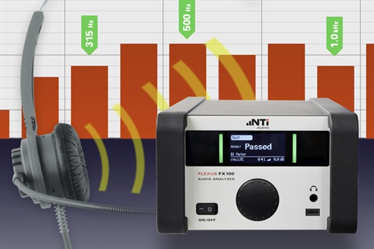 Integrated octave and one-third octave band measurements with the FX100 Audio Analyzer