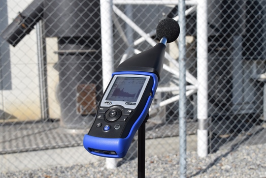 Class 1 Sound Level Meter with Attached Microphone