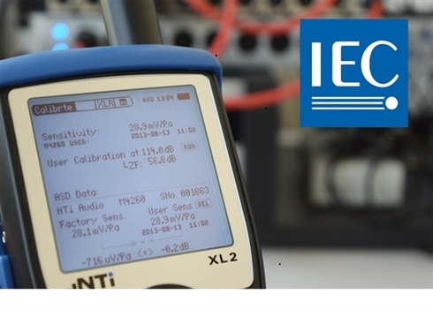 XL2 소음 측정기로 IEC61672에 따른 교정