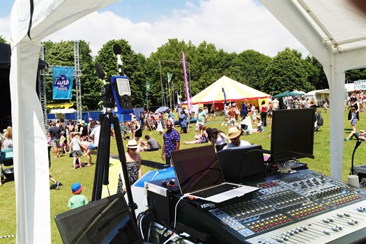 XL2 beim "Funk the Format" Festival im Einsatz