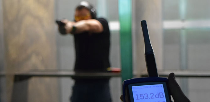 Extreme acoustics in the shooting range