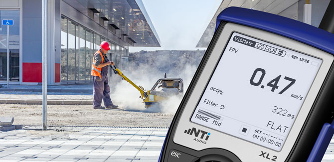 XL2 Vibration Meter supports PPV measurements
