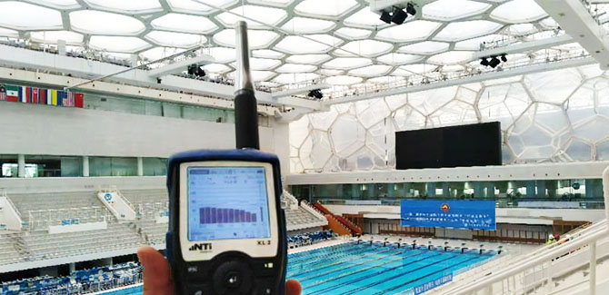 XL2導入事例：北京オリンピック会場における音響測定