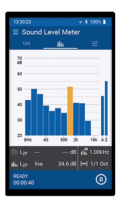 XL3 Screen Spectrum 1/1 Oct.