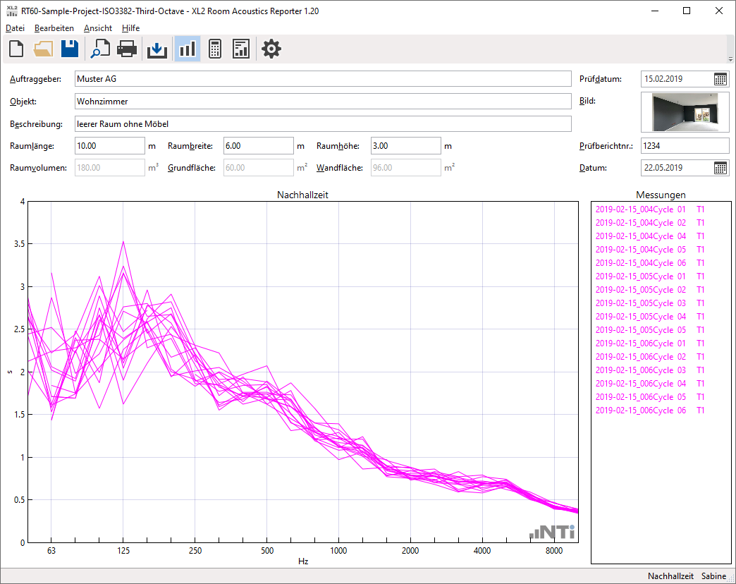 Room Acoustics Reporter Software