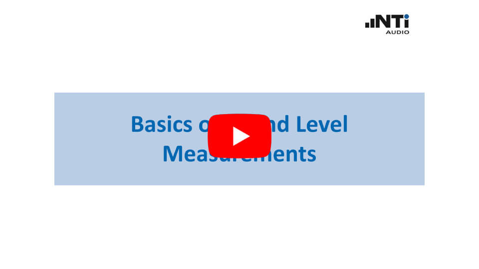 Basics of Sound Level Measurements with the XL2