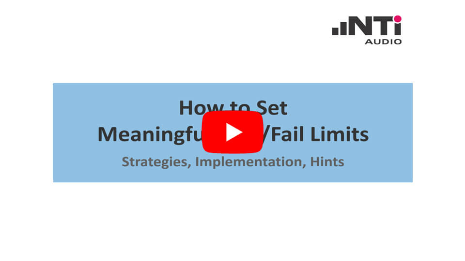 How to set meaningful pass and fail limits