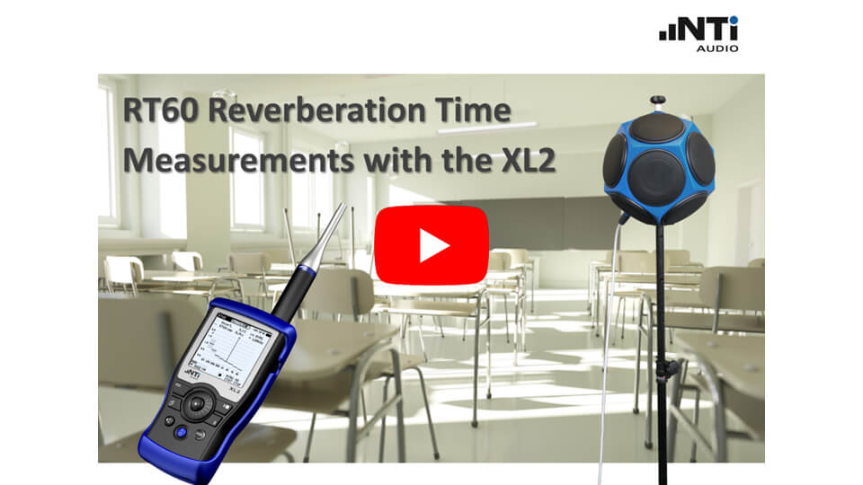 RT60 Reverberation Time Measurements with the XL2