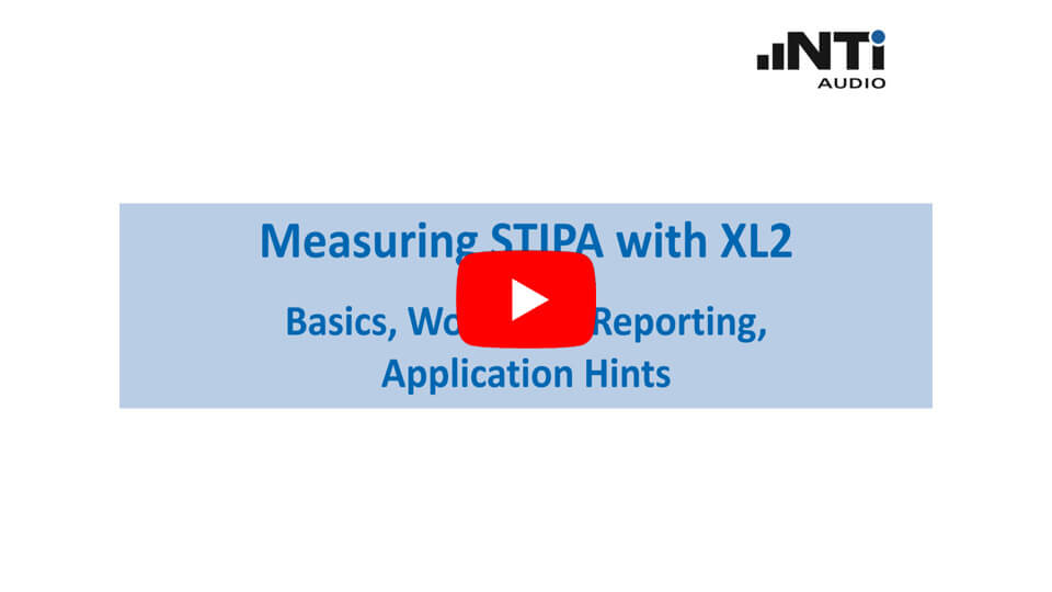 STIPA Measurements with the XL2, Basics