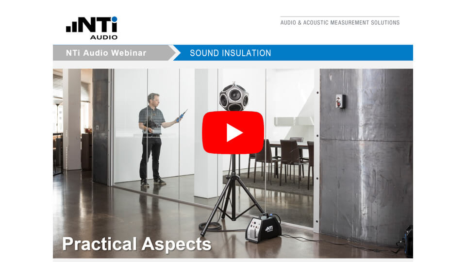 Sound Insulation with the XL2 - Practical Aspects