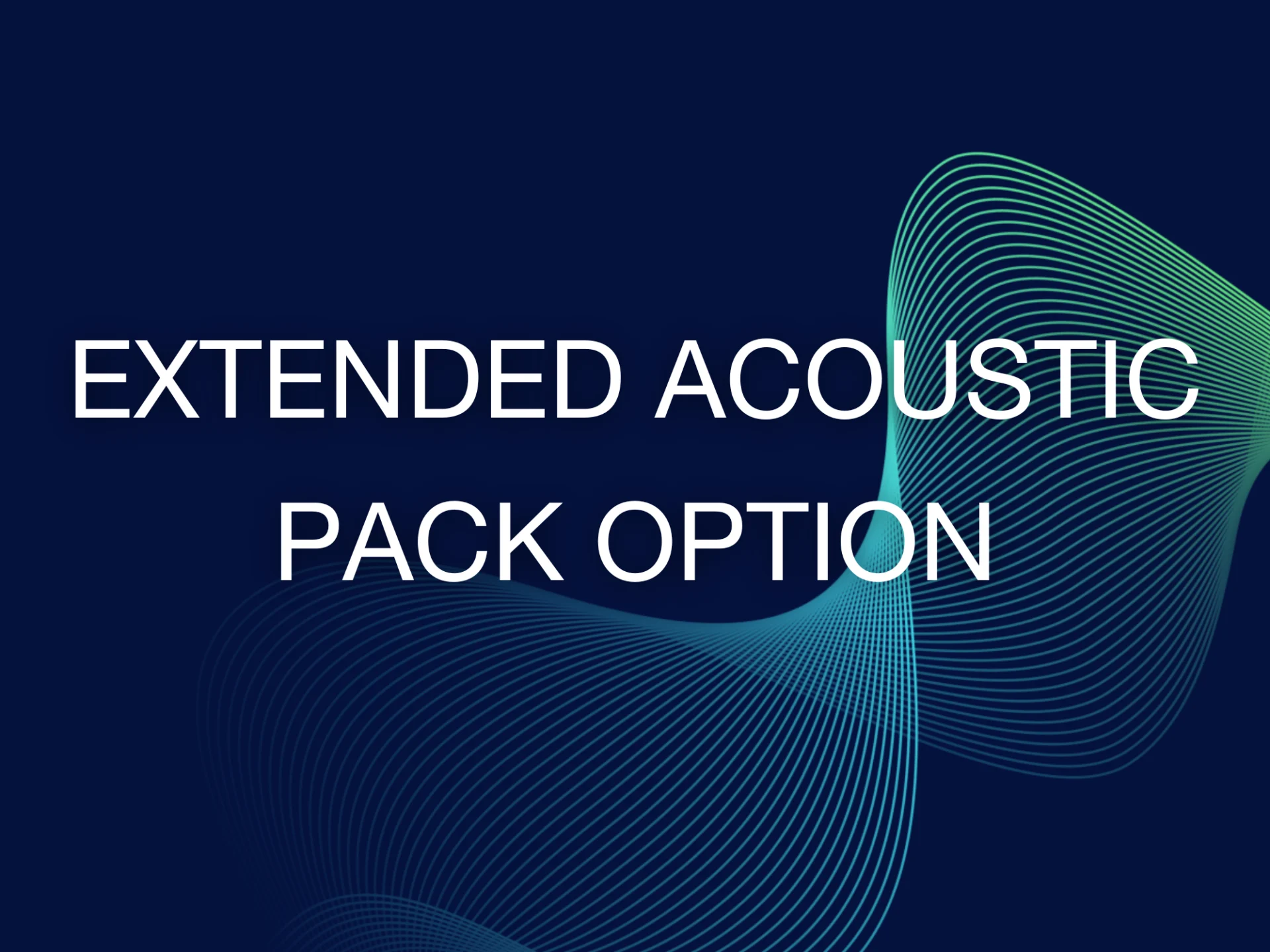 Extended Acoustic Pack Option - NTi Audio Solutions for Audio & Acoustics